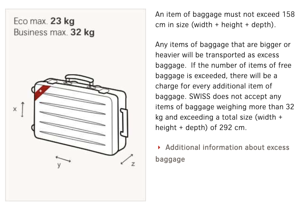Picture of: How strict is Swiss with CHECKED bag size? – FlyerTalk Forums