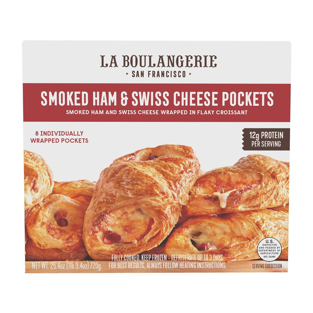 Picture of: La Boulangerie Smoked Ham & Swiss Pockets, -count