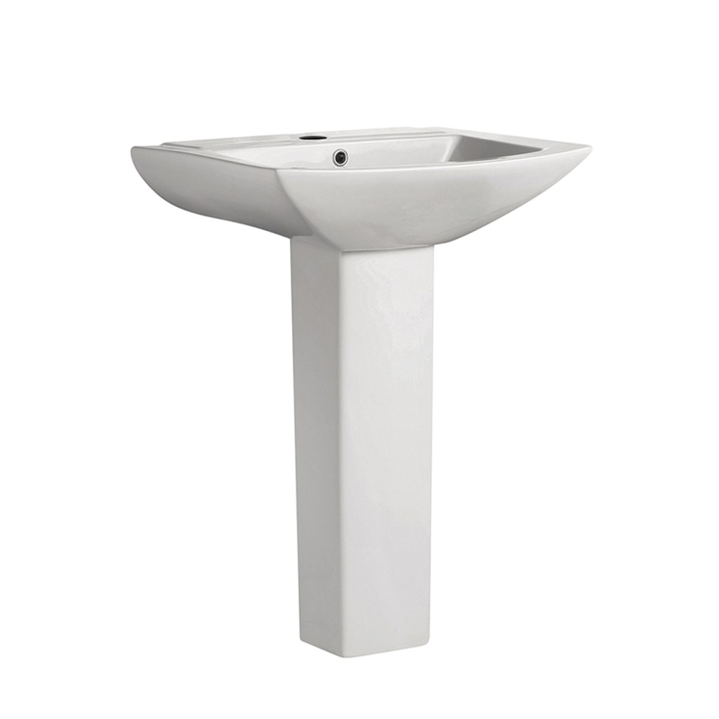 Picture of: Sublime Square Two-Piece Pedestal Sink