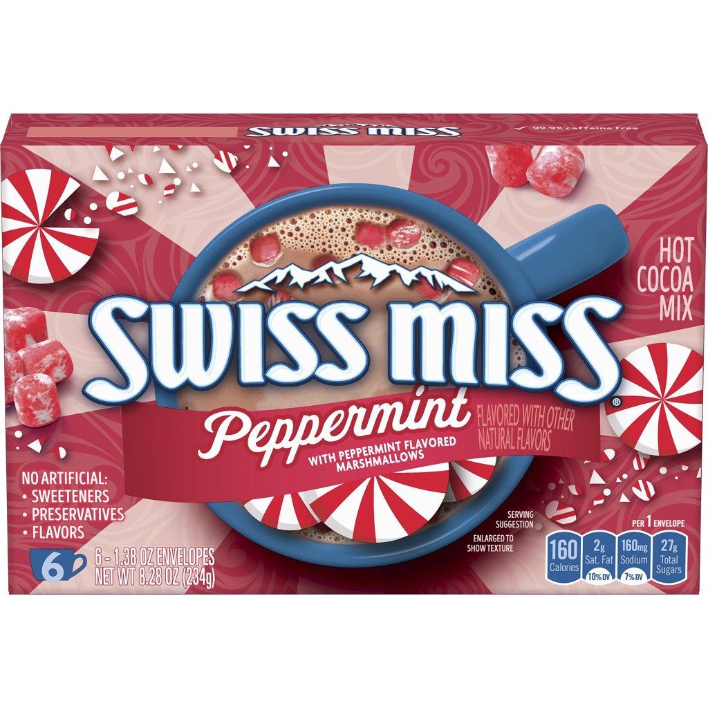 Picture of: Swiss Miss Peppermint Hot Cocoa Mix