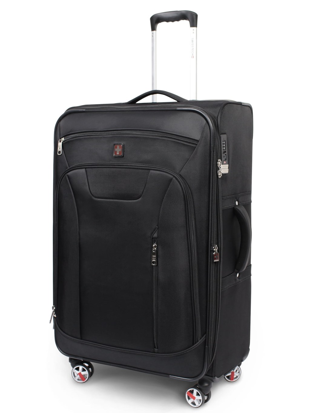 Picture of: Swiss Tech ” Softside Checked Luggage, Black – Walmart